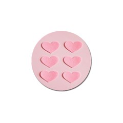 Valentine Day Heart Pattern Pink Golf Ball Marker by artworkshop