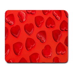 Valentine Day Heart Pattern  Large Mousepad by artworkshop