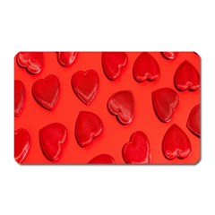Valentine Day Heart Pattern  Magnet (rectangular) by artworkshop