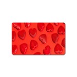 Valentine Day Heart Pattern  Magnet (Name Card) Front