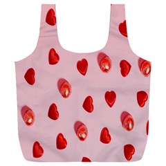 Valentine Day Heart Pattern Full Print Recycle Bag (xxxl) by artworkshop