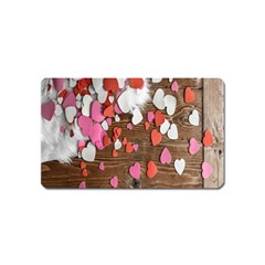 Valentine Day Heart Wallpaper Magnet (name Card) by artworkshop