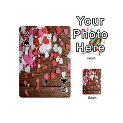 Valentine Day Heart Wallpaper Playing Cards 54 Designs (mini) by artworkshop