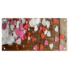 Valentine Day Heart Wallpaper Banner And Sign 6  X 3 