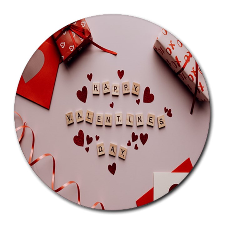 Valentine Gift Box Round Mousepad