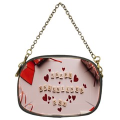 Valentine Gift Box Chain Purse (two Sides) by artworkshop