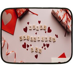 Valentine Gift Box One Side Fleece Blanket (mini) by artworkshop