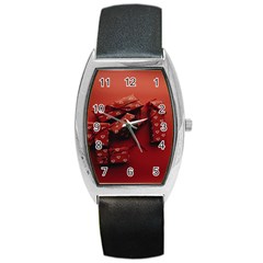 Valentines Gift Barrel Style Metal Watch