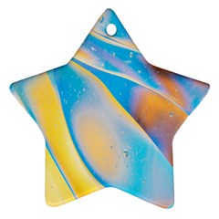 Water And Sunflower Oil Ornament (star) by artworkshop