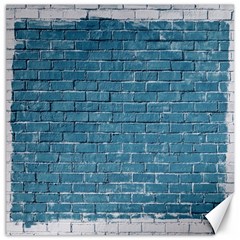 White And Blue Brick Wall Canvas 12  x 12 