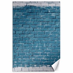 White And Blue Brick Wall Canvas 20  x 30 