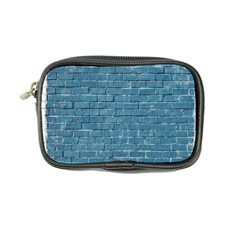 White And Blue Brick Wall Coin Purse