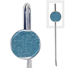 White And Blue Brick Wall Book Mark