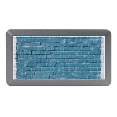 White And Blue Brick Wall Memory Card Reader (Mini)