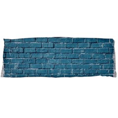 White And Blue Brick Wall Body Pillow Case (dakimakura) by artworkshop