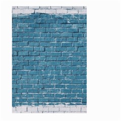 White And Blue Brick Wall Large Garden Flag (Two Sides)