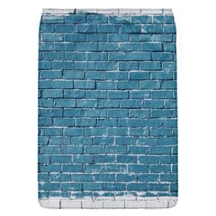 White And Blue Brick Wall Removable Flap Cover (s) by artworkshop