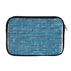 White And Blue Brick Wall Apple Macbook Pro 17  Zipper Case by artworkshop