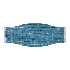 White And Blue Brick Wall Stretchable Headband by artworkshop