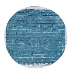 White And Blue Brick Wall Pop socket