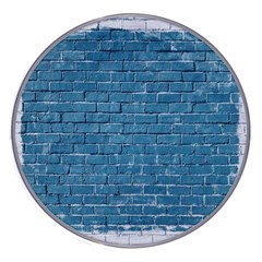White And Blue Brick Wall Wireless Charger