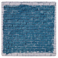 White And Blue Brick Wall UV Print Square Tile Coaster 