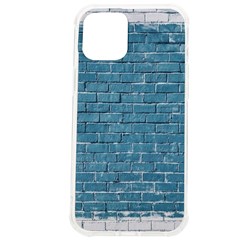 White And Blue Brick Wall iPhone 12 Pro max TPU UV Print Case