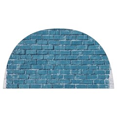 White And Blue Brick Wall Anti Scalding Pot Cap by artworkshop