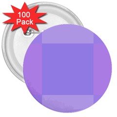 Pixel Plaid Lilac Lavender Mauve Violet Purple  3  Buttons (100 Pack)  by Mazipoodles