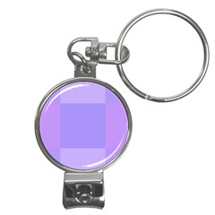 Pixel Plaid Lilac Lavender Mauve Violet Purple  Nail Clippers Key Chain by Mazipoodles