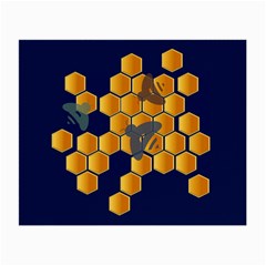 Graphic Bees On Honeycomb Glasses Cloth (small)