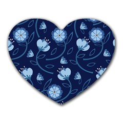 Flower Heart Mousepad by zappwaits