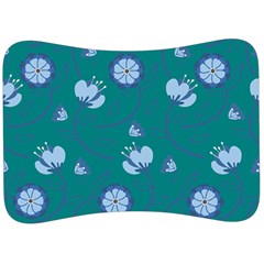 Floral-seamless-pattern Velour Seat Head Rest Cushion by zappwaits