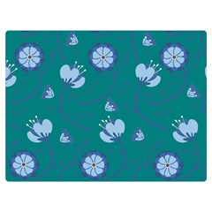 Floral-seamless-pattern Premium Plush Fleece Blanket (Extra Small)