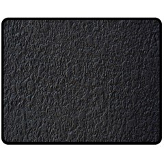 Black Wall Texture One Side Fleece Blanket (medium) by artworkshop