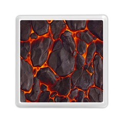 Lava Volcanic Rock Texture Memory Card Reader (square) by artworkshop