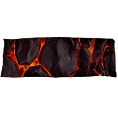 Lava Volcanic Rock Texture Body Pillow Case Dakimakura (two Sides) by artworkshop