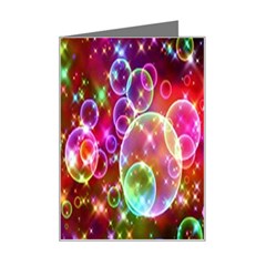 Rainbow Spectrum Bubbles Mini Greeting Card