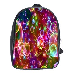 Rainbow Spectrum Bubbles School Bag (large) by artworkshop