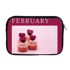 Hello February Text And Cupcakes Apple Macbook Pro 17  Zipper Case by artworkshop