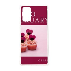 Hello February Text And Cupcakes Samsung Galaxy Note 20 Tpu Uv Case by artworkshop
