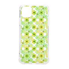Bitesize Flowers Pearls And Donuts Yellow Green Check White Iphone 11 Pro Max 6 5 Inch Tpu Uv Print Case by Mazipoodles