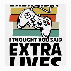 Video Gamer T- Shirt Exercise I Thought You Said Extra Lives - Gamer T- Shirt Medium Glasses Cloth (2 Sides) by maxcute