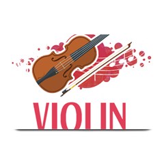Violin T- Shirt Cool Girls Play Violin T- Shirt Plate Mats by maxcute