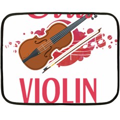 Violin T- Shirt Cool Girls Play Violin T- Shirt Fleece Blanket (mini) by maxcute