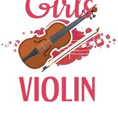 Violin T- Shirt Cool Girls Play Violin T- Shirt Play Mat (square) by maxcute