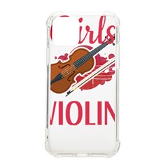 Violin T- Shirt Cool Girls Play Violin T- Shirt Iphone 11 Pro 5 8 Inch Tpu Uv Print Case by maxcute