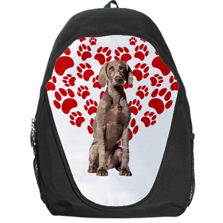 Weimaraner Gifts T- Shirt Cool Weimaraner Valentine Heart Paw Weimaraner Dog Lover Valentine Costume Backpack Bag