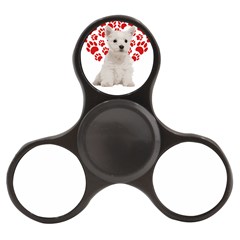 West Highland White Terrier Gift T- Shirt Cute West Highland White Terrier Valentine Heart Paw West Finger Spinner by maxcute