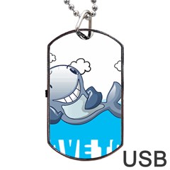 Whale Lovers T- Shirt Cute Whale Kids Water Sarcastic But Do I Have To  T- Shirt Dog Tag Usb Flash (one Side) by maxcute